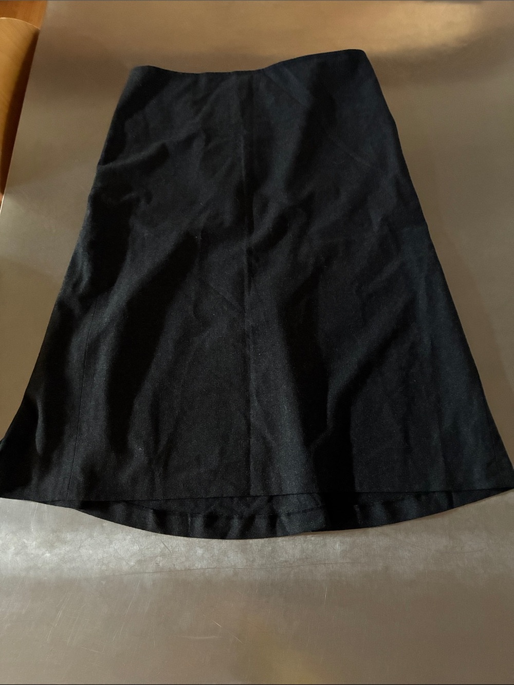 Agnes B. Parisian Skirt Charcoal/Black A-Line Skirt Minimalist Old Money Classy
